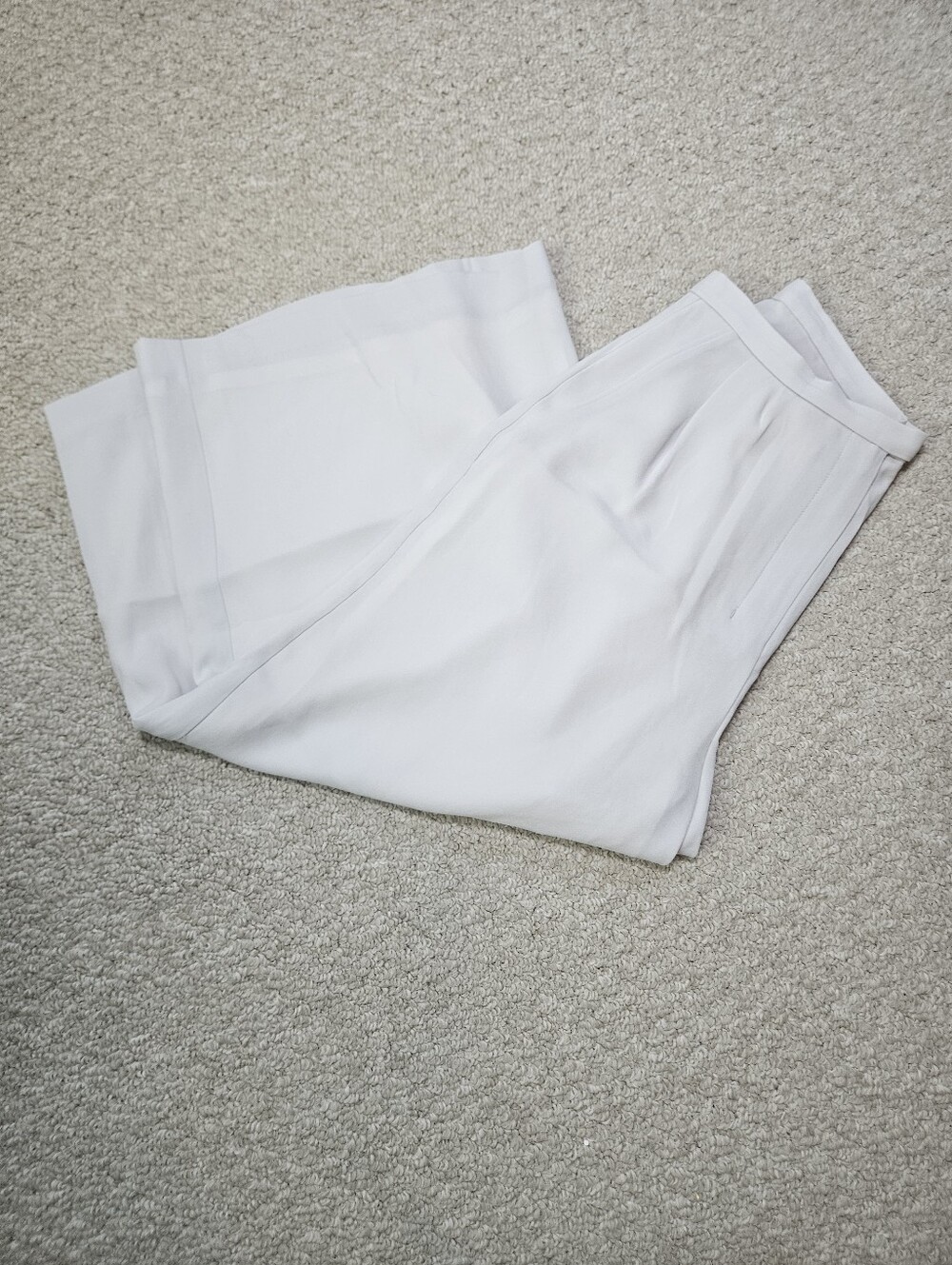 Babaton Aritzia Ivory Wide Leg Cropped Lightweight Trouser Pants 6 Office Career